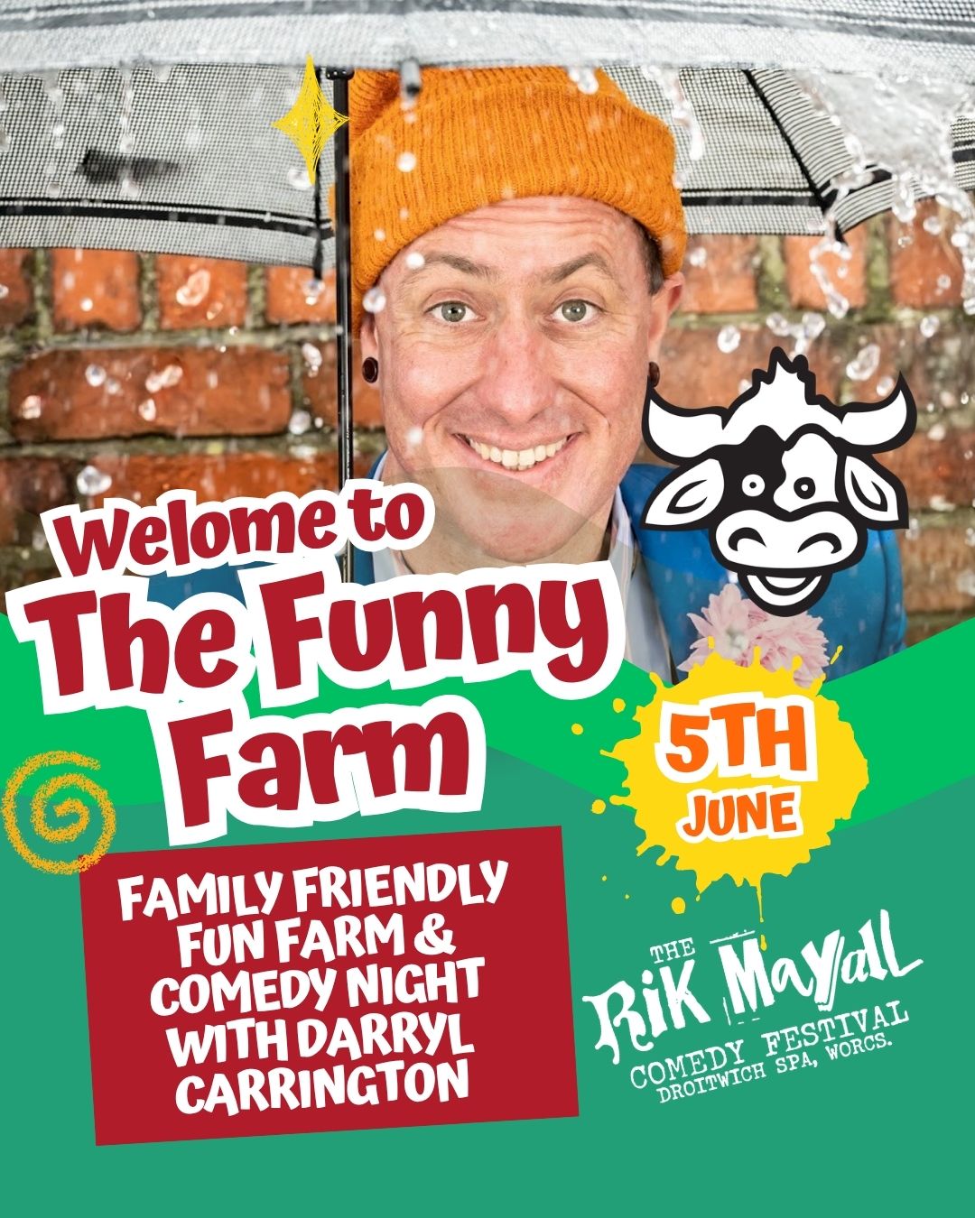 The Funny Farm - Rik Mayall Comedy Festival 2026 | Churchfields Farm